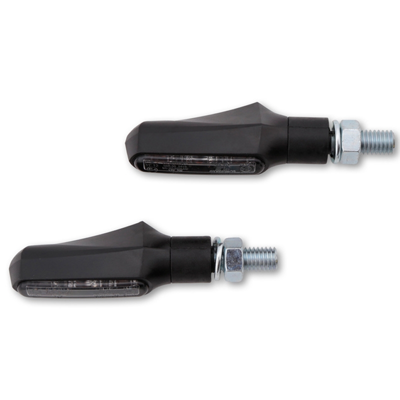 Motorradblinker Highsider Smart Shorty Fin schwarz