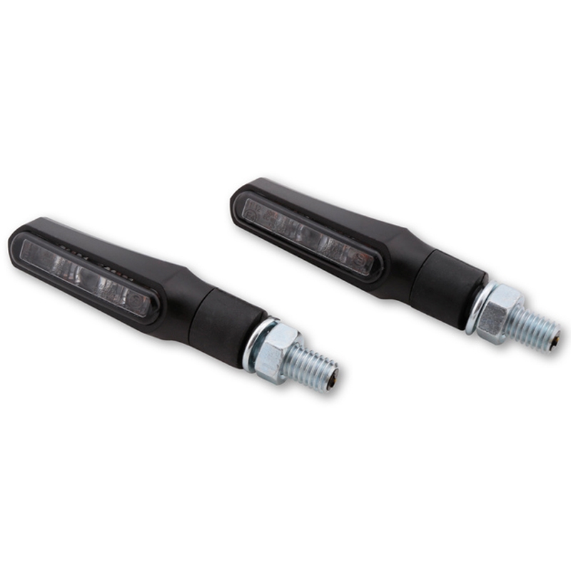 Motorradblinker Highsider Smart Shorty Fin schwarz