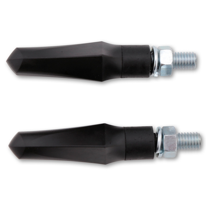 Motorradblinker Highsider Smart Shorty Fin schwarz