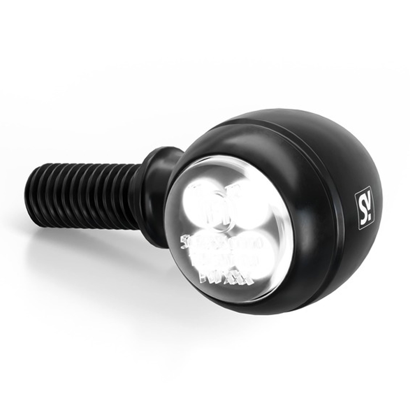 Motorradblinker Highsider Smart Circula-S LED 2in1 schwarz