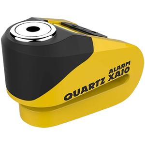 Oxford Quartz Alarm XA10 gelb-schwarzes Scheibenbremsenschloss