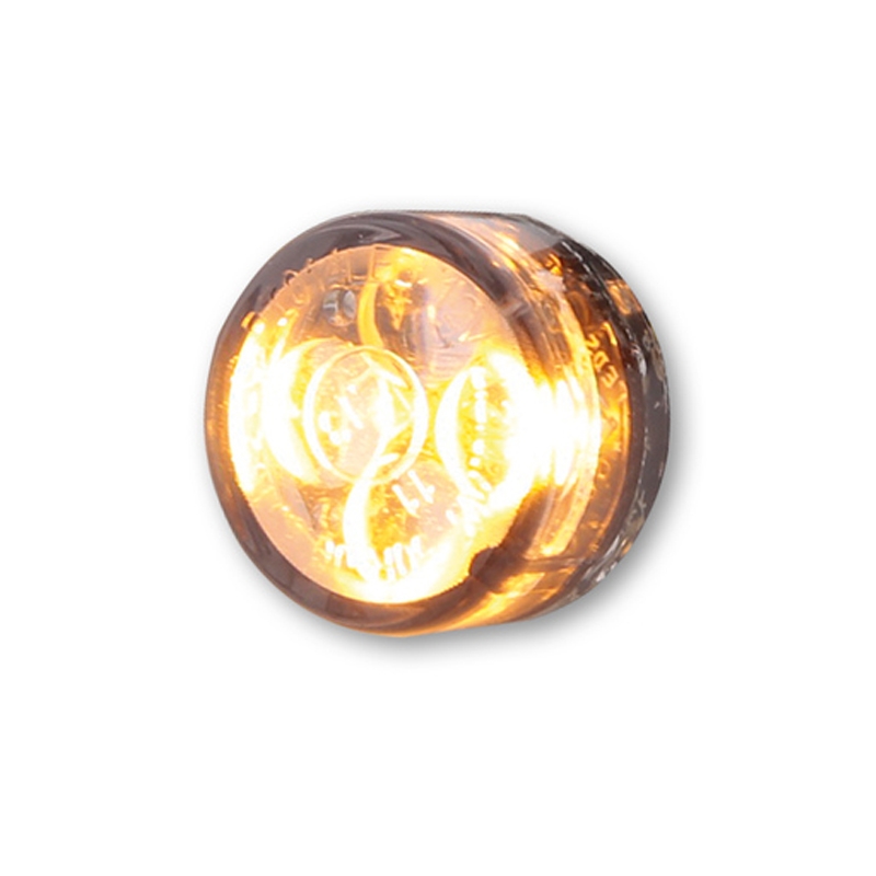 Motorradblinker Highsider Smart Module Sixteen LED 2in1 rauchgrau