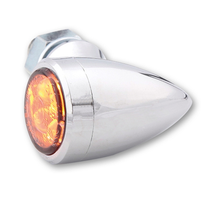Motorradblinker Highsider Smart Sixteen Bullet LED chrom