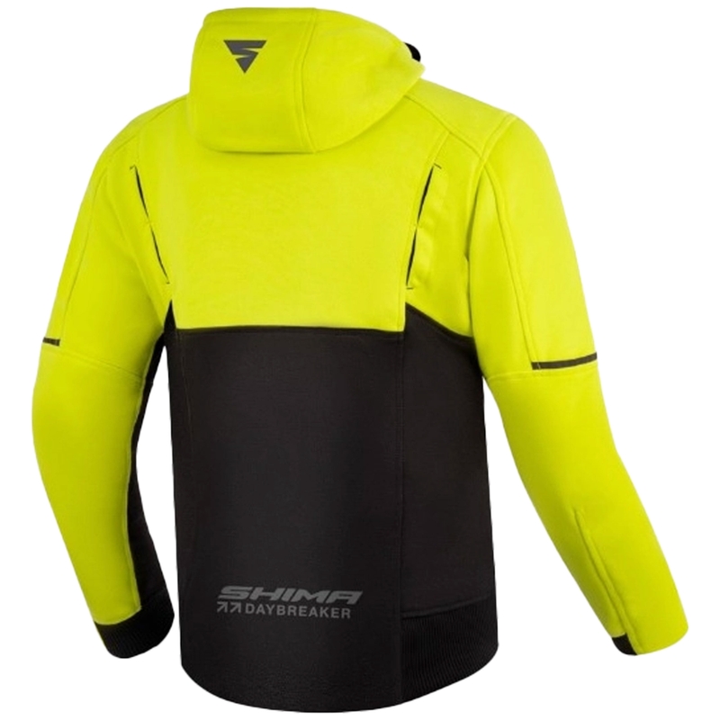 Shima Daybreaker Motorrad Sweatshirt schwarz-fluogelb