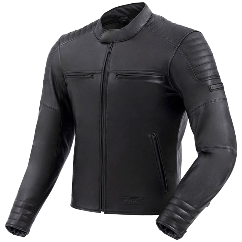 Leder-Motorradjacke Rebelhorn Hunter II schwarz