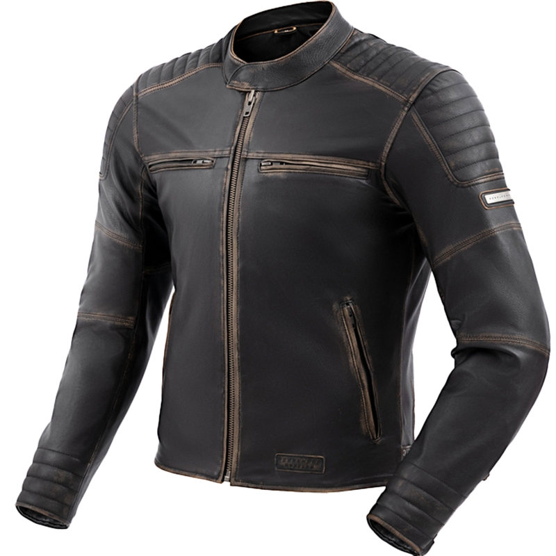 Rebelhorn Hunter II Motorradjacke aus braunem Leder
