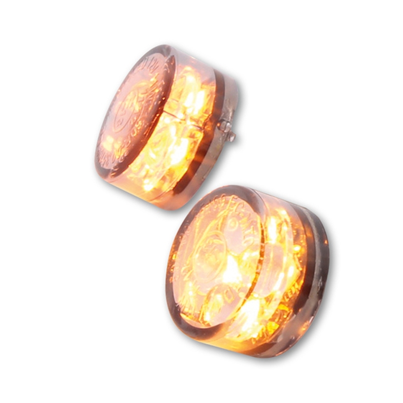 Motorradblinker Highsider Smart Module Sixteen LED 3in1 rauchgrau