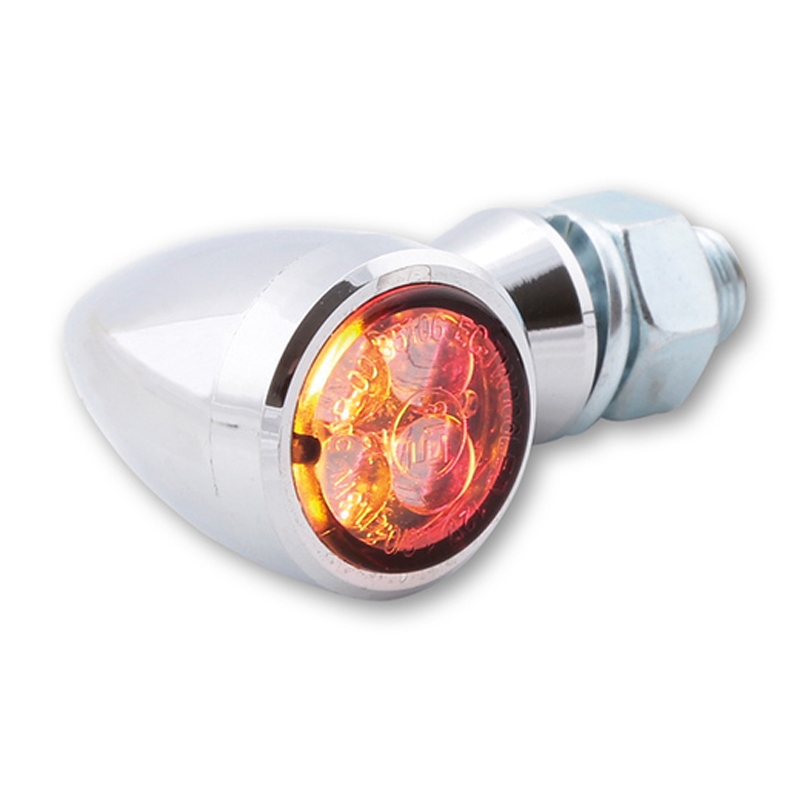 Motorradblinker Highsider Smart Sixteen Bullet LED 3in1 chrom