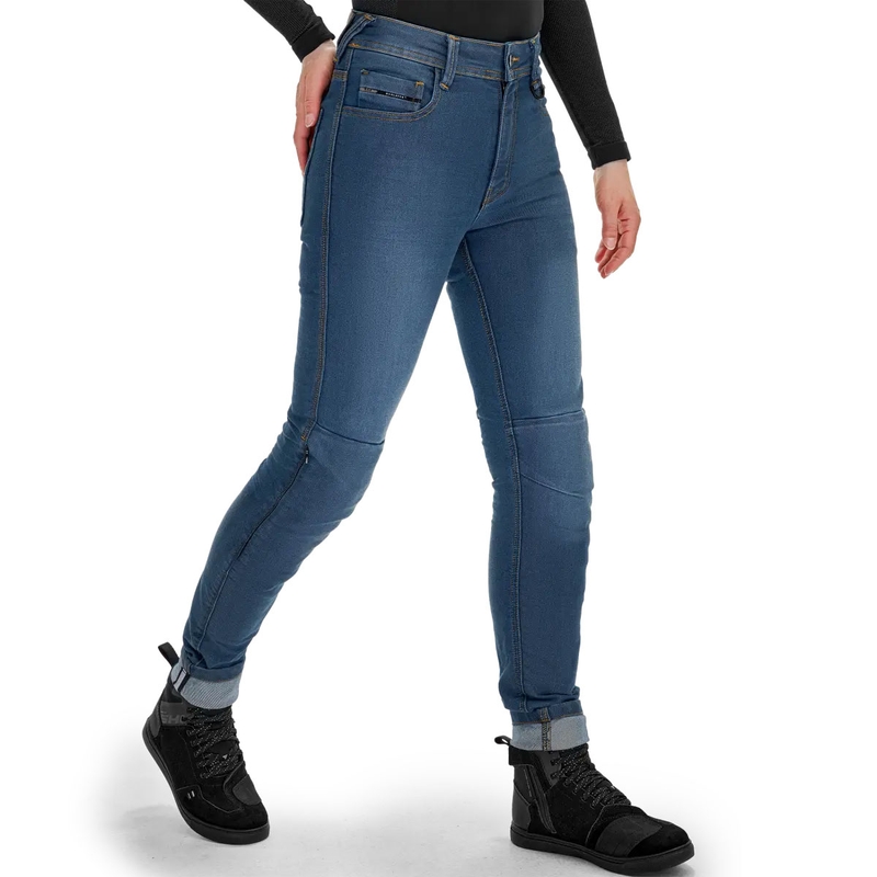 Shima Ridge Damen erweiterte Motorradjeans blau