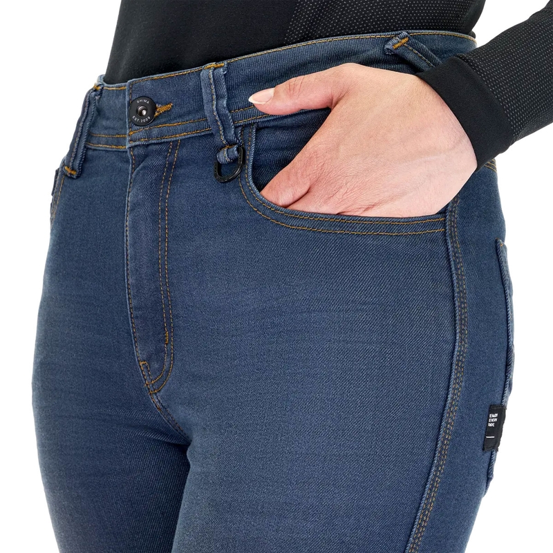 Shima Ridge Damen erweiterte Motorradjeans blau