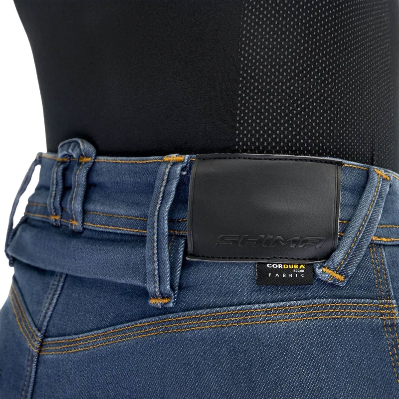 Shima Ridge Damen erweiterte Motorradjeans blau