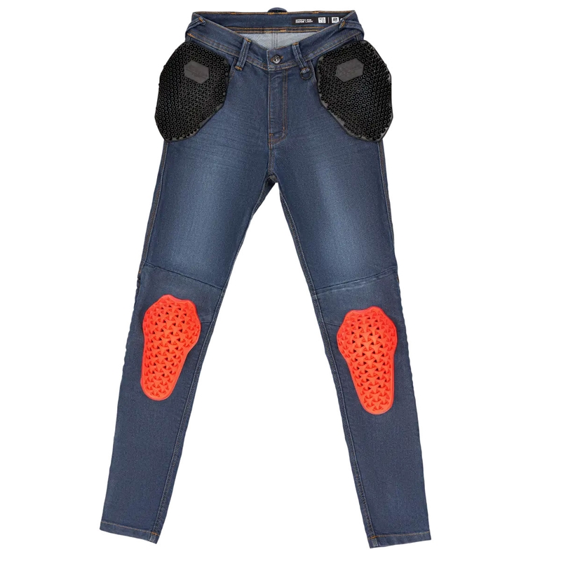 Shima Ridge Damen erweiterte Motorradjeans blau