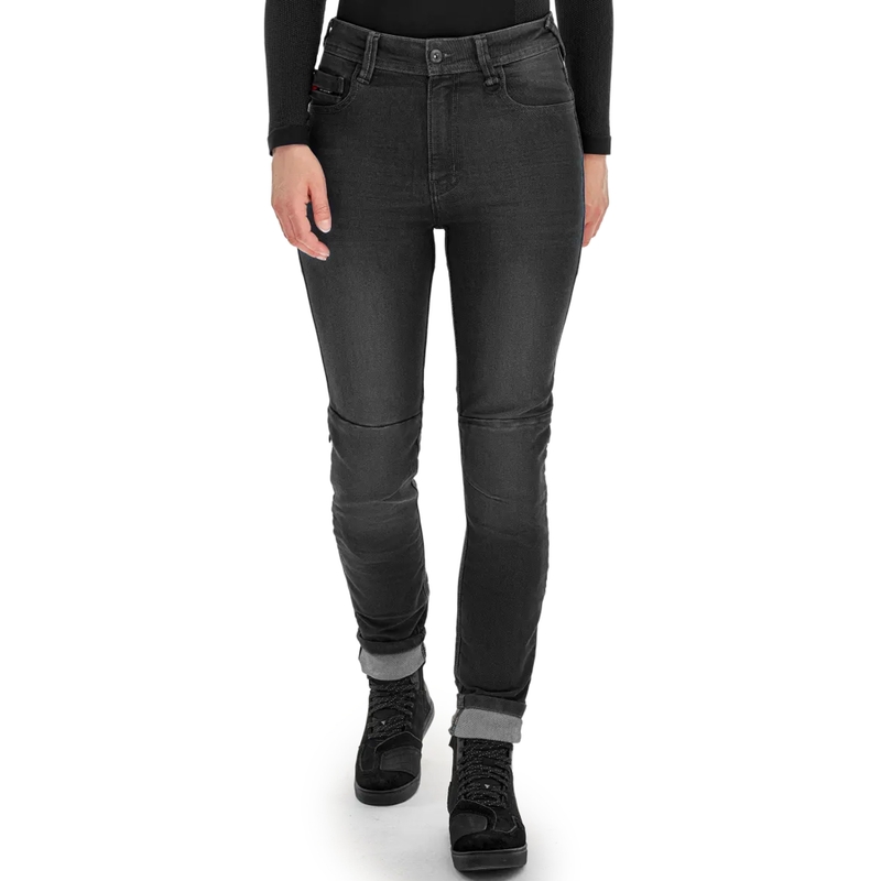 Shima Ridge Damen erweiterte Motorradjeans schwarz