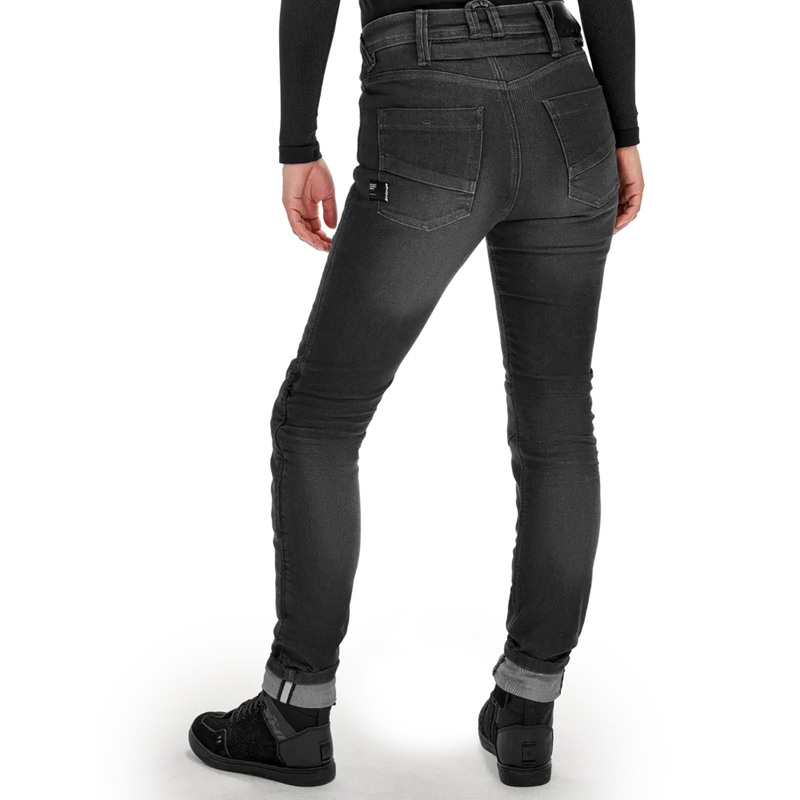 Shima Ridge Damen erweiterte Motorradjeans schwarz