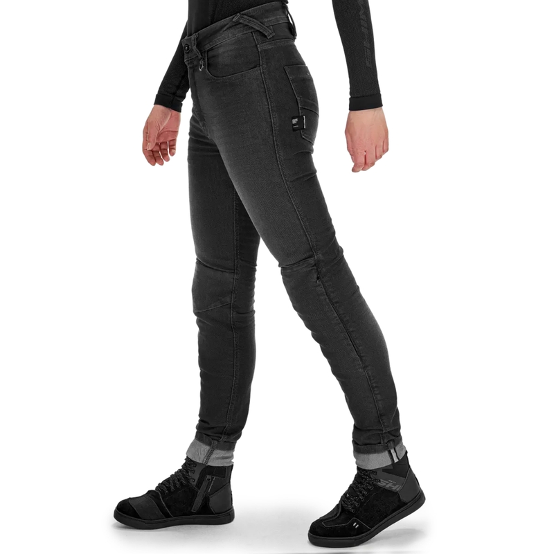 Shima Ridge Damen erweiterte Motorradjeans schwarz