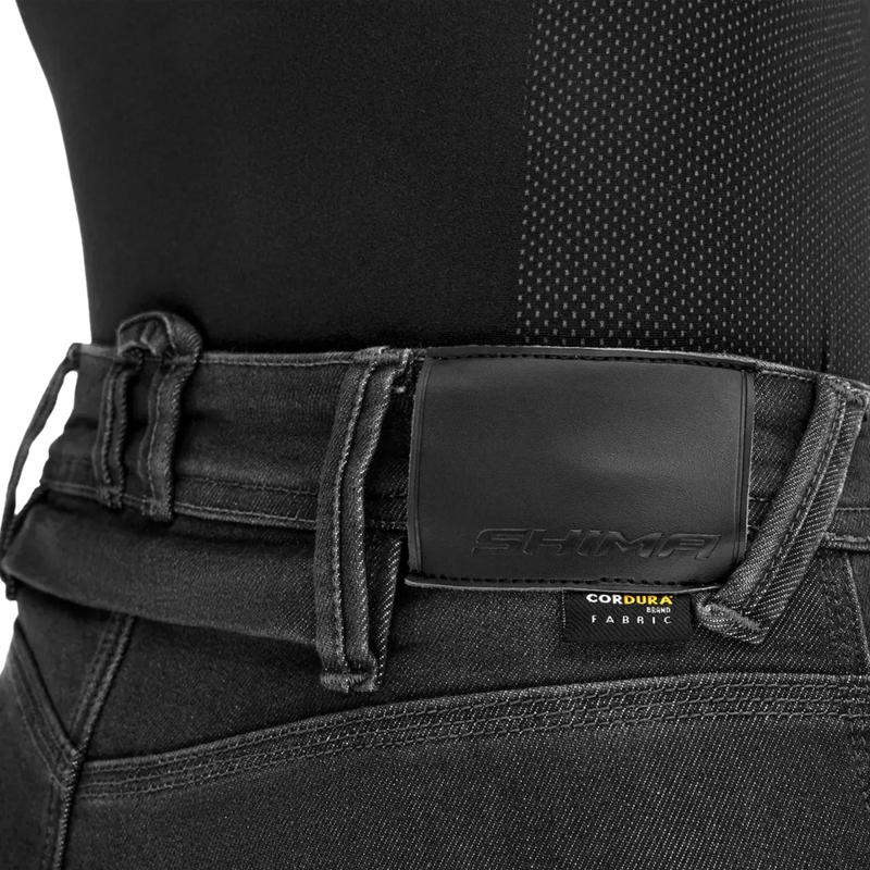Shima Ridge Damen erweiterte Motorradjeans schwarz