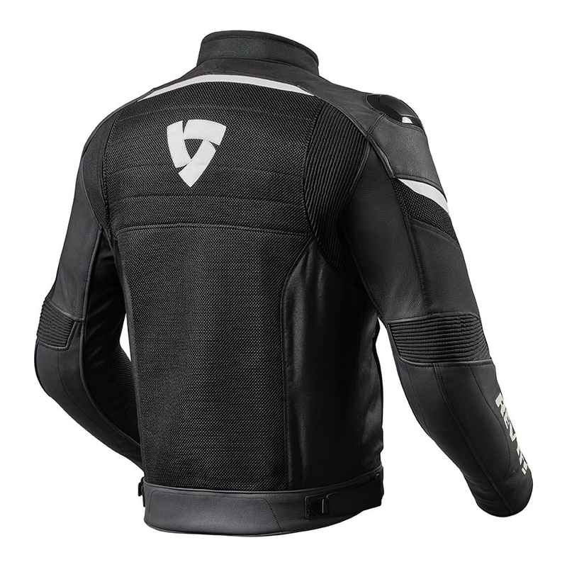 Revit Mantis Schwarz-Weiß Motorradjacke Ausverkauf