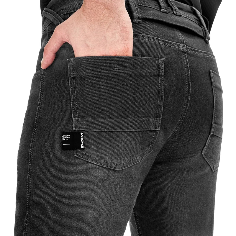 Shima Ridge erweiterte Motorradjeans schwarz