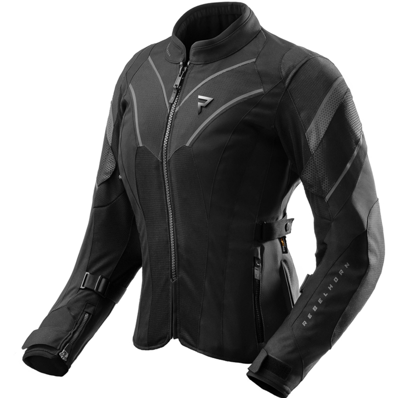Damen Motorradjacke Rebelhorn Hiflow V schwarz