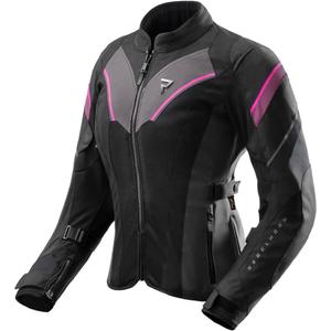 Damen Motorradjacke Rebelhorn Hiflow V schwarz-grau-pink