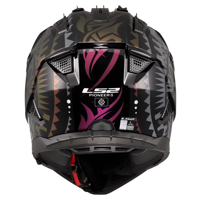 Enduro-Motorradhelm LS2 MX702 Pioneer II Rangi schwarz