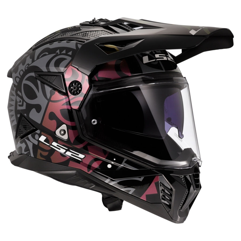 Enduro-Motorradhelm LS2 MX702 Pioneer II Rangi schwarz
