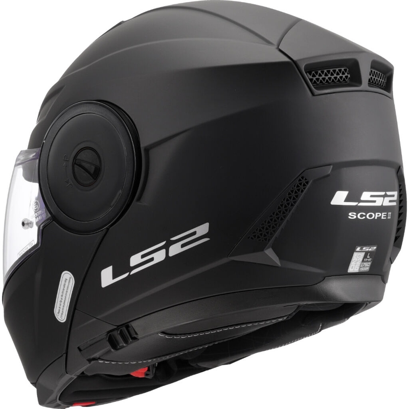Klapphelm Motorrad LS2 FF902 Scope II Solid Mattschwarz