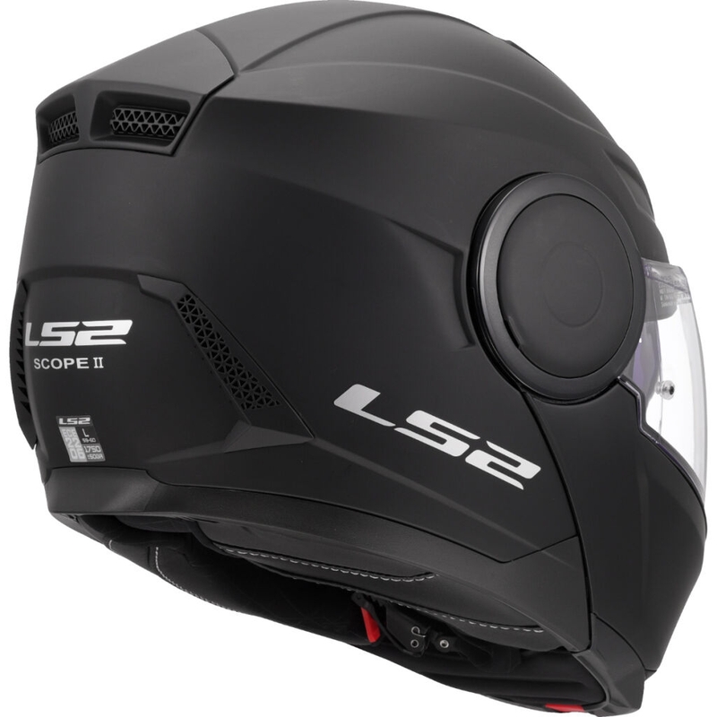 Klapphelm Motorrad LS2 FF902 Scope II Solid Mattschwarz