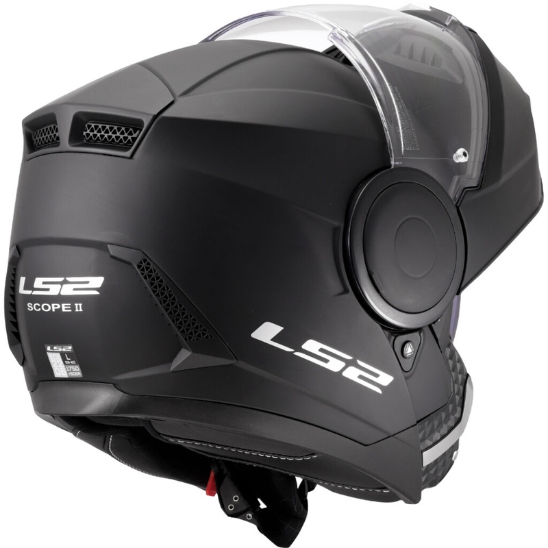 Klapphelm Motorrad LS2 FF902 Scope II Solid Mattschwarz