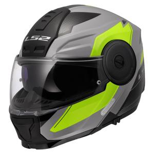 Klapphelm Motorrad LS2 FF902 Scope II Duria grau-fluo gelb
