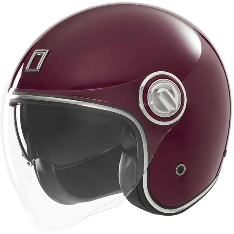 Offener Motorradhelm NOX PREMIUM Heritage bordeaux
