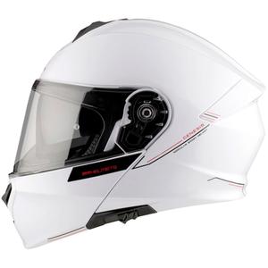 Klappbarer Motorradhelm MT Genesis SV Solid A0 weiß glänzend