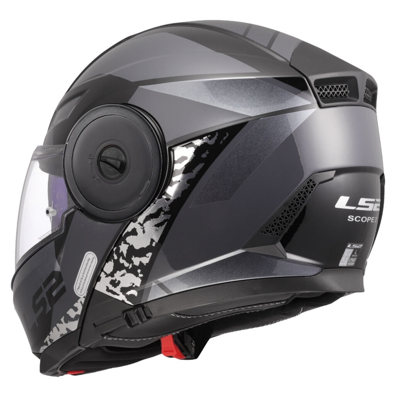 Klapphelm Motorrad LS2 FF902 Scope II Oxyd schwarz-titan