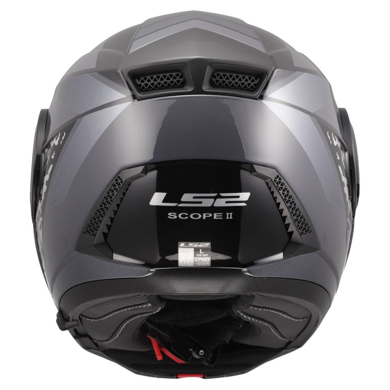 Klapphelm Motorrad LS2 FF902 Scope II Oxyd schwarz-titan