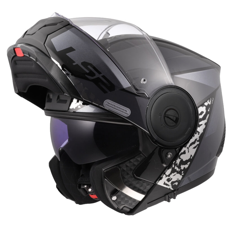 Klapphelm Motorrad LS2 FF902 Scope II Oxyd schwarz-titan