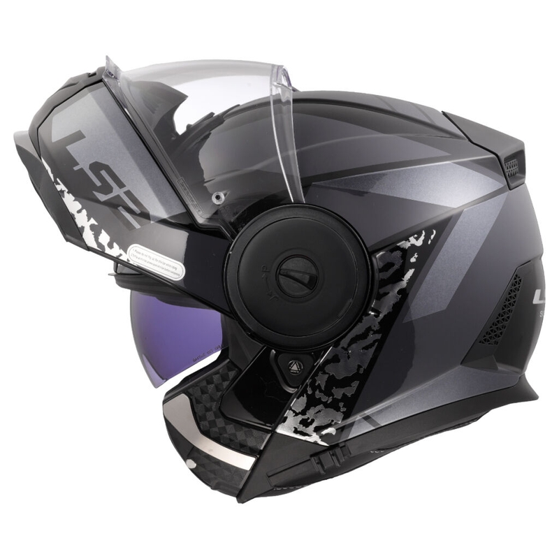Klapphelm Motorrad LS2 FF902 Scope II Oxyd schwarz-titan