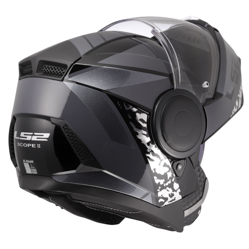 Klapphelm Motorrad LS2 FF902 Scope II Oxyd schwarz-titan
