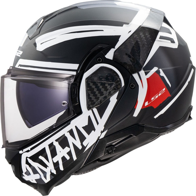 Klapphelm Motorrad LS2 FF910 Advant II Tape schwarz