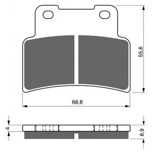 Bremsbeläge GOLDFREN 251 AD