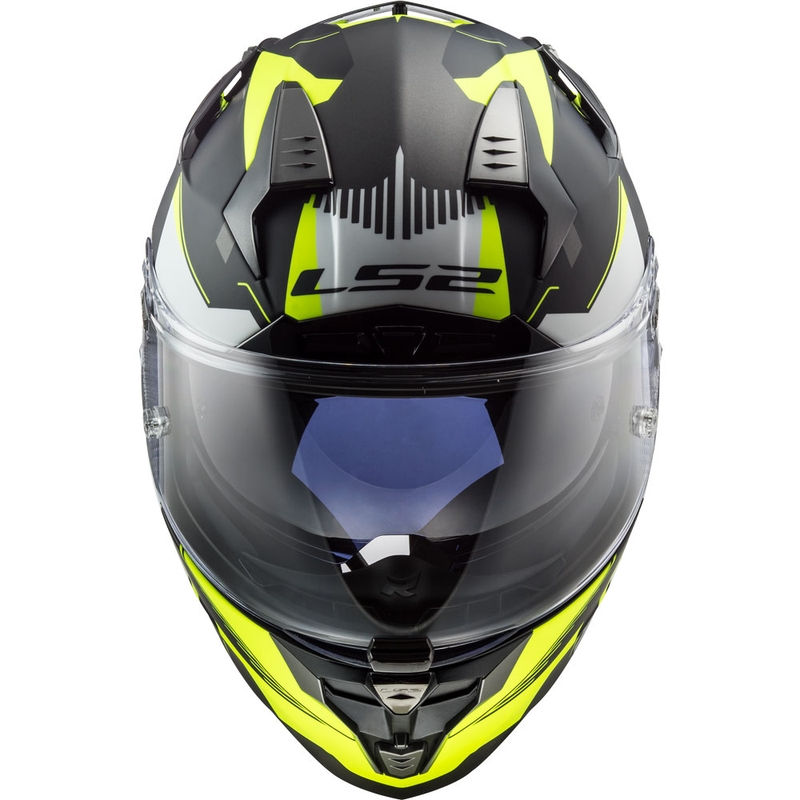 Integral Motorradhelm LS2 FF327 Challenger Squadron schwarz-fluo gelb Ausverkauf
