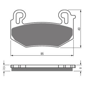 Bremsbeläge GOLDFREN 442 S33 STREET FRONT