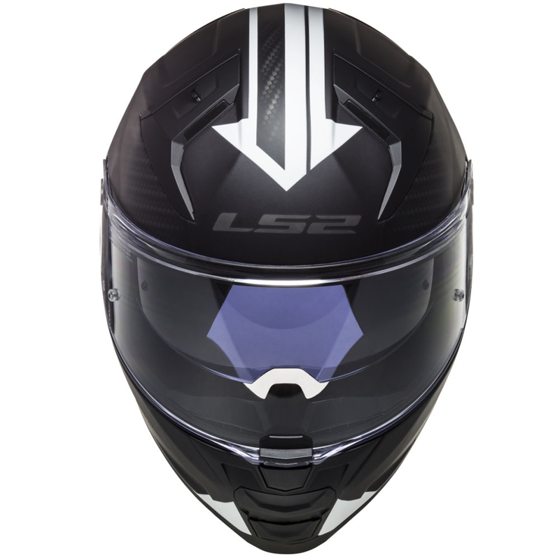 Integralhelm Motorrad LS2 FF811 Vector II Splitter weiß-schwarz