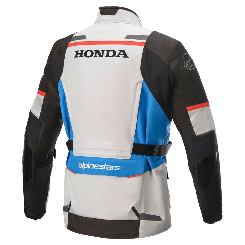 Motorradjacke Alpinestar Andes Drystar Honda Grau-Schwarz-Blau-Rot