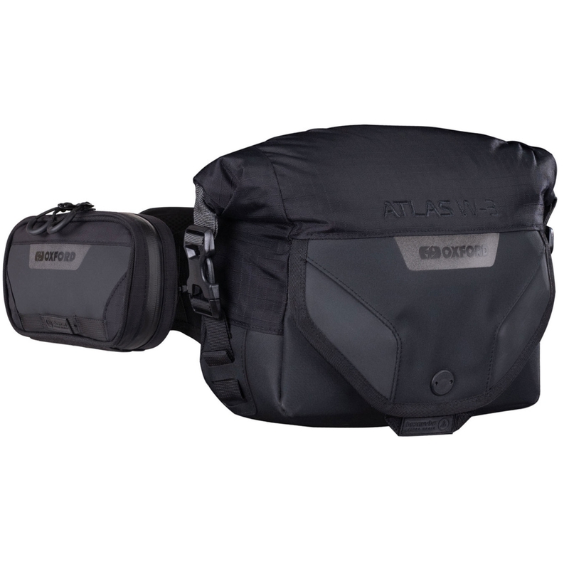 Oxford Atlas W-3 Gürteltasche mit zusätzlicher Tasche, schwarz, 3,8 l