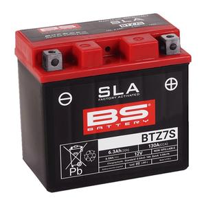 Werkaktivierte Motorradbatterie BS-BATTERY BTZ7S (YTZ7S) SLA