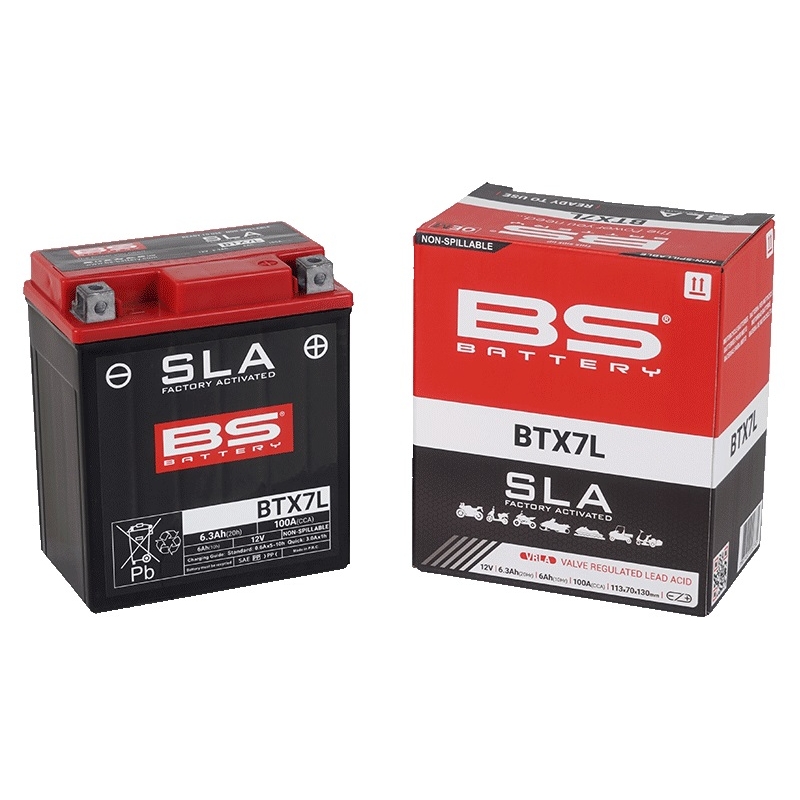 Werkaktivierte Motorradbatterie BS-BATTERY SLA