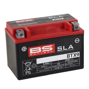 Werkaktivierte Motorradbatterie BS-BATTERY BTX9 (FA) (YTX9 (FA)) SLA
