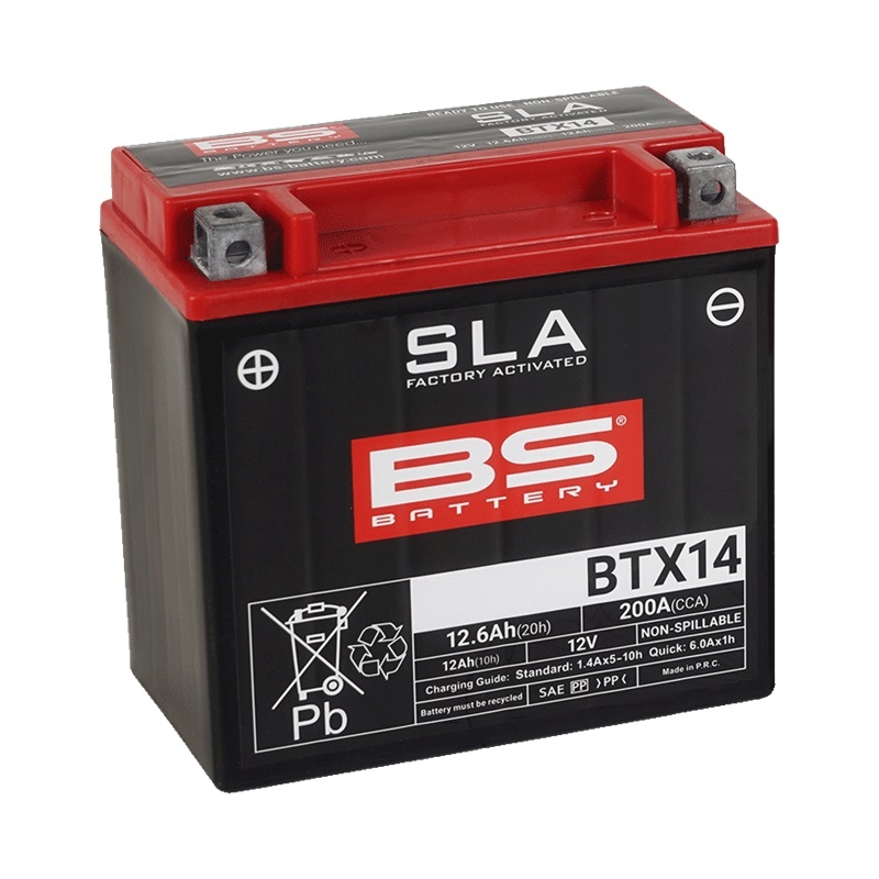 Werkaktivierte Motorradbatterie BS-BATTERY SLA