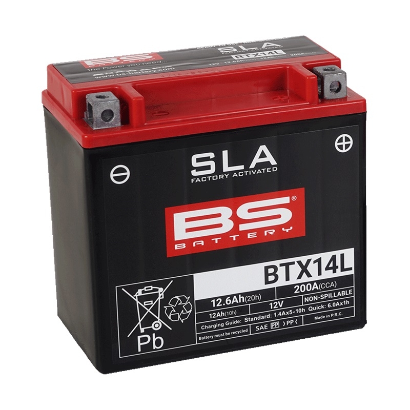 Werkaktivierte Motorradbatterie BS-BATTERY SLA