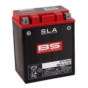 Werkaktivierte Motorradbatterie BS-BATTERY BTX14AH (FA) (YTX14AH (FA)) SLA